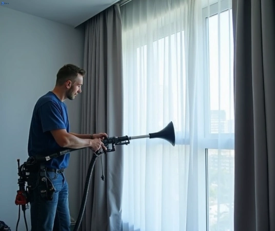 Professional drapes cleaning process tools Matty Curtain Cleaning kunda-park