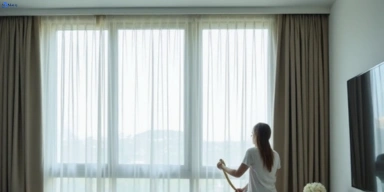 Delicate sheer drape cleaning kunda-park Matty Curtain Cleaning