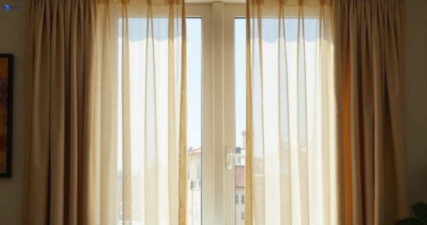 Dull dusty drapes in kunda-park before professional cleaning